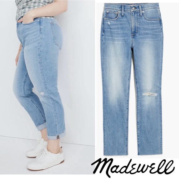 Madewell The Perfect Vintage Straight Jeans Light Wash Size 32 - Picture 1 of 10